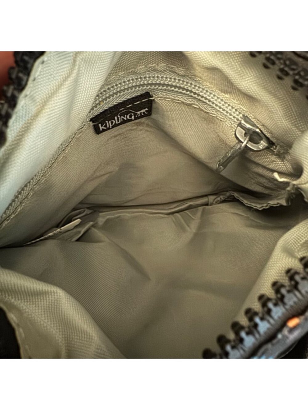 Kipling Crossbody Bag With Multicolor Print Adjustable Strap & Multiple Zipper C - Picture 7 of 12